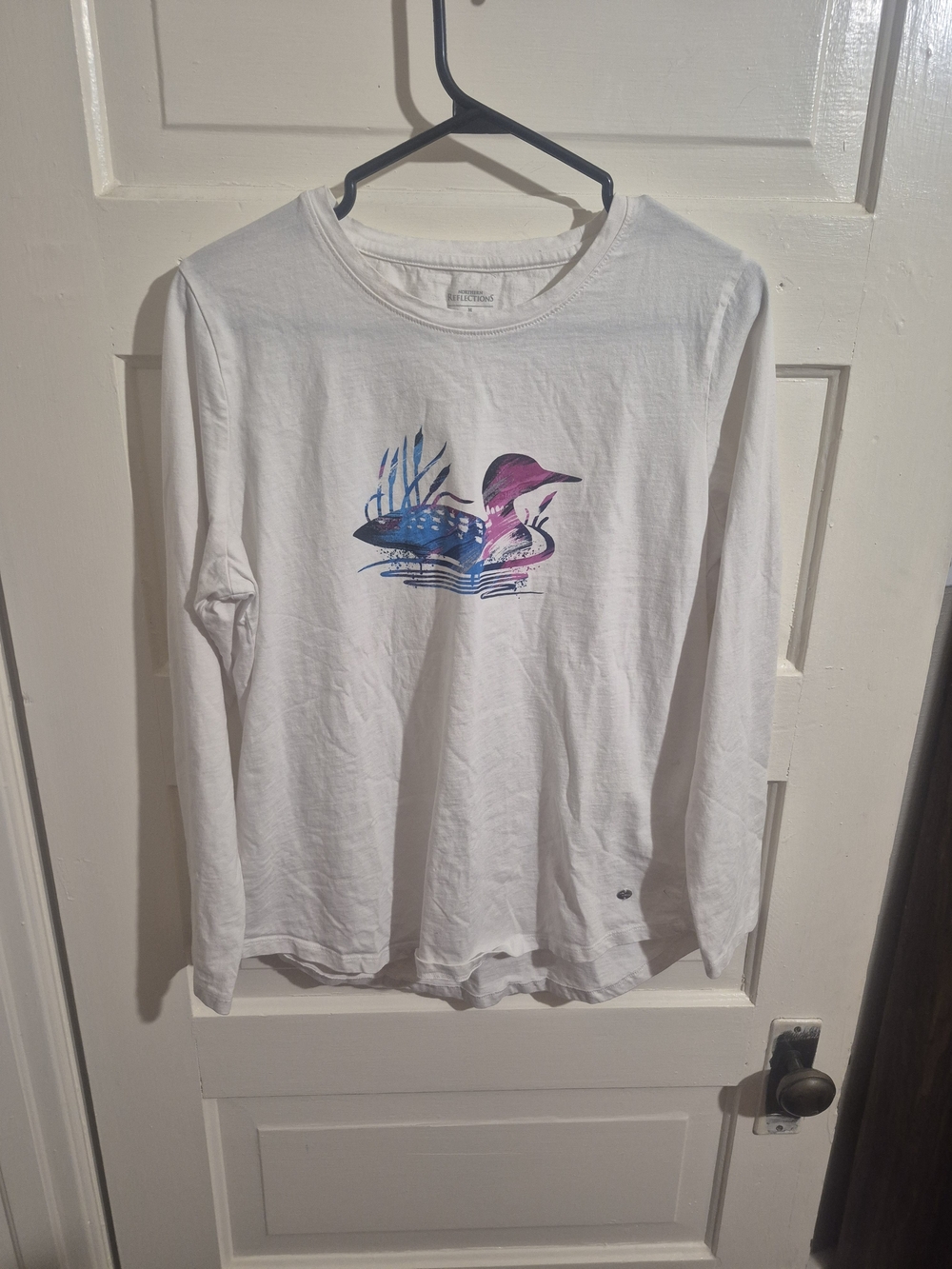 Northern Reflections Organic Cotton Loon Graphic Tee M - Picture 2 of 7